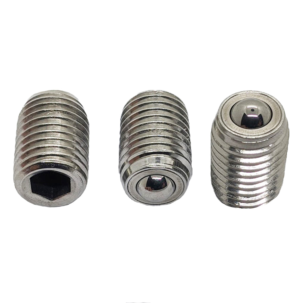 Con Lăn Bi Loại Vít Cấy Thân Inox 304 Bi Nhựa M8 BCSBJ8 - Ảnh 3