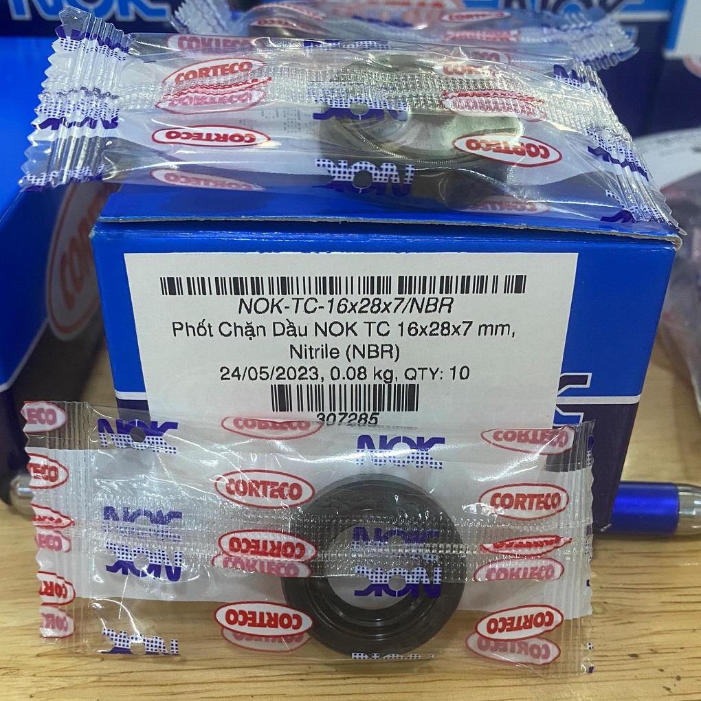 Phớt Chắn Dầu NOK TC 16x28x7 mm, Nitrile (NBR)