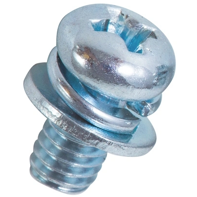 Bulong Pake Đầu Tròn - Lông Đền Phẳng + Vênh Thép 4.6 M4x16