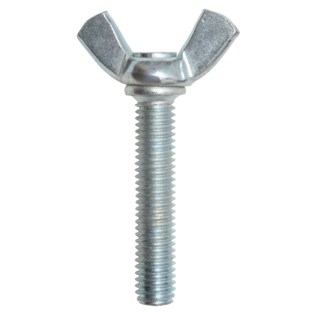 Bulong Cánh Chuồn Thép Mạ Kẽm Trắng Cr3+ M6x15