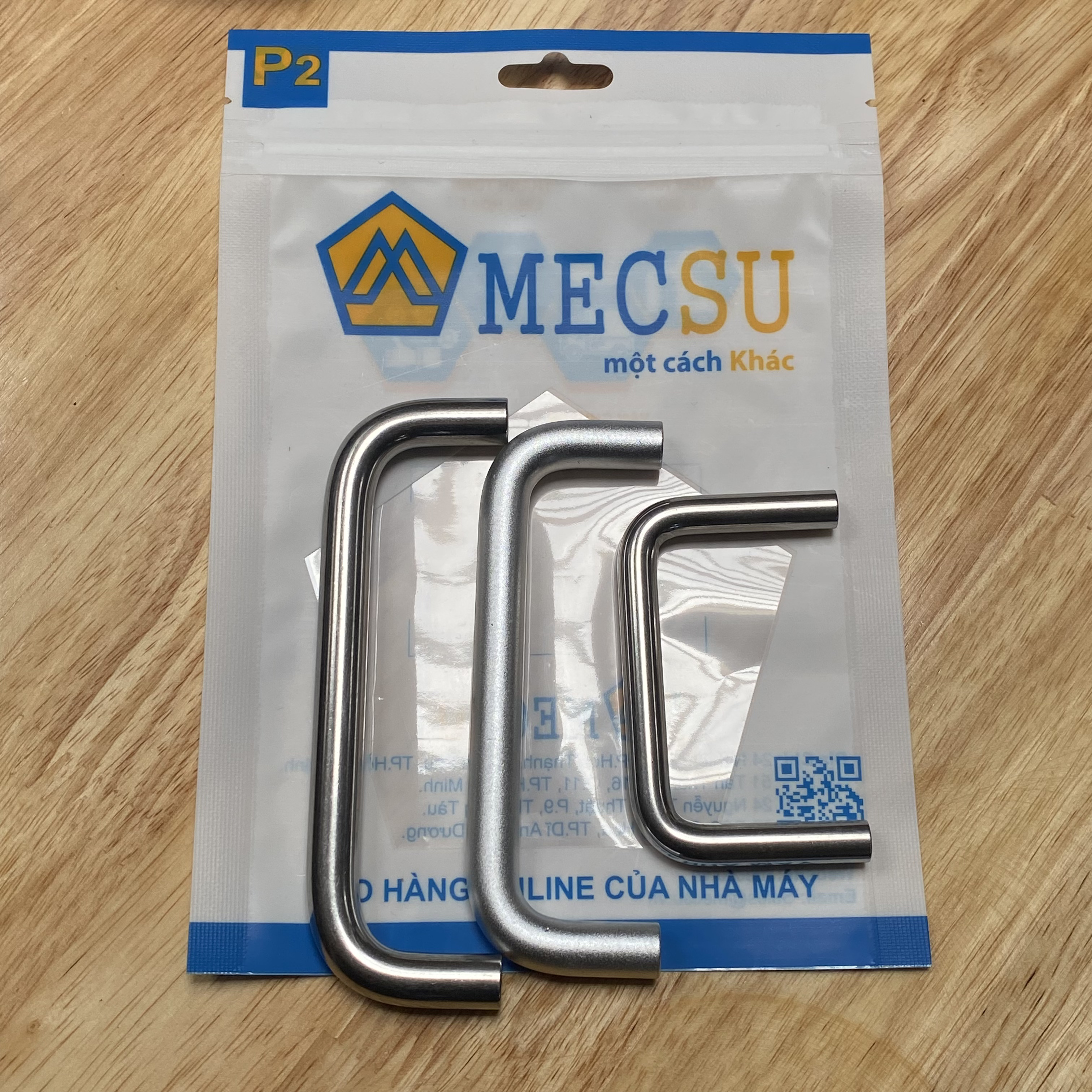 Tay Nắm Cửa Chữ U Thép Mạ Chrome Phi 10 mm x L 110 mm (UWAN10-110-27)