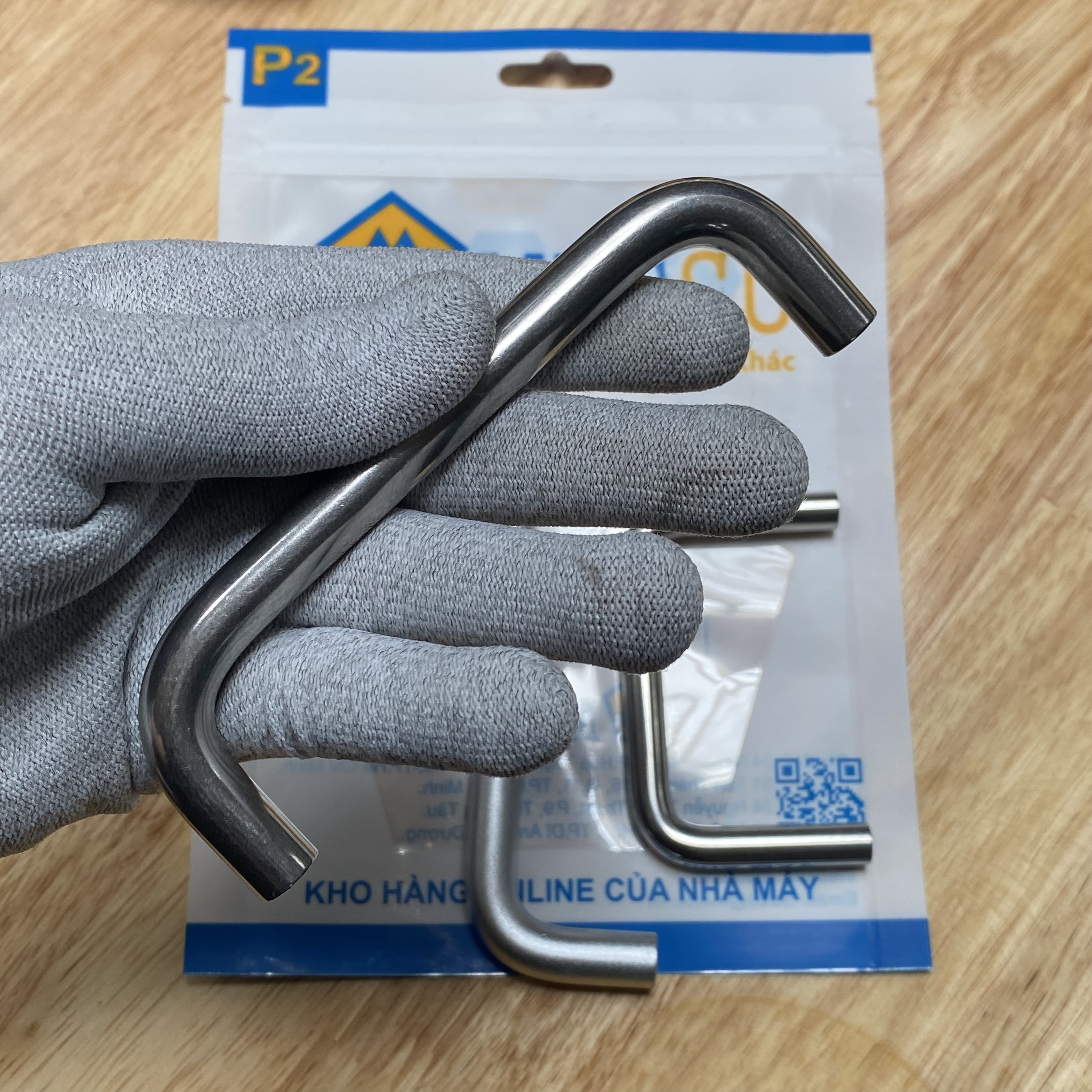 Tay Nắm Cửa Chữ U Thép Mạ Chrome Phi 10 mm x L 120 mm (UWAN10-120-50) - Ảnh 4