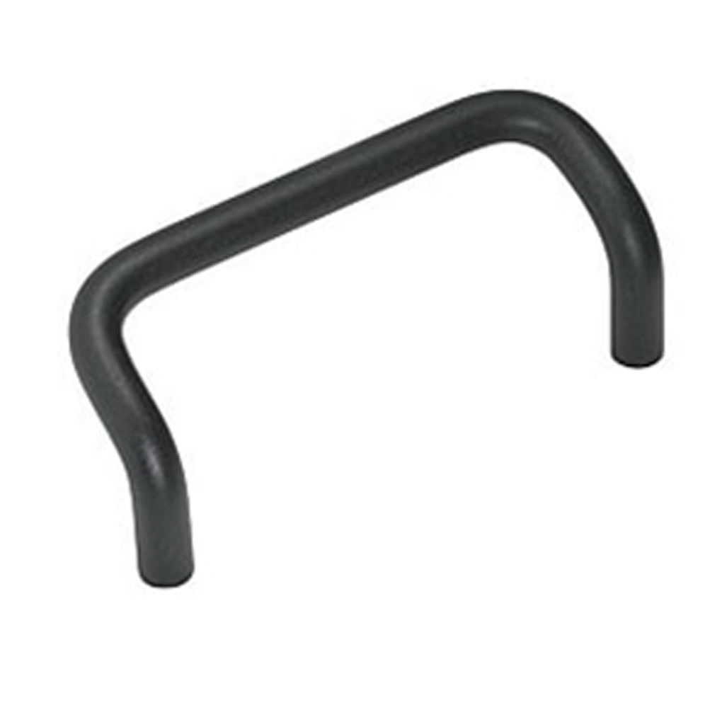 Tay Nắm Cửa Chữ U Dạng Offset Hợp Kim Nhôm Sơn Tĩnh Điện Đen Phi 10 mm x L 100 mm (UHFNB100)