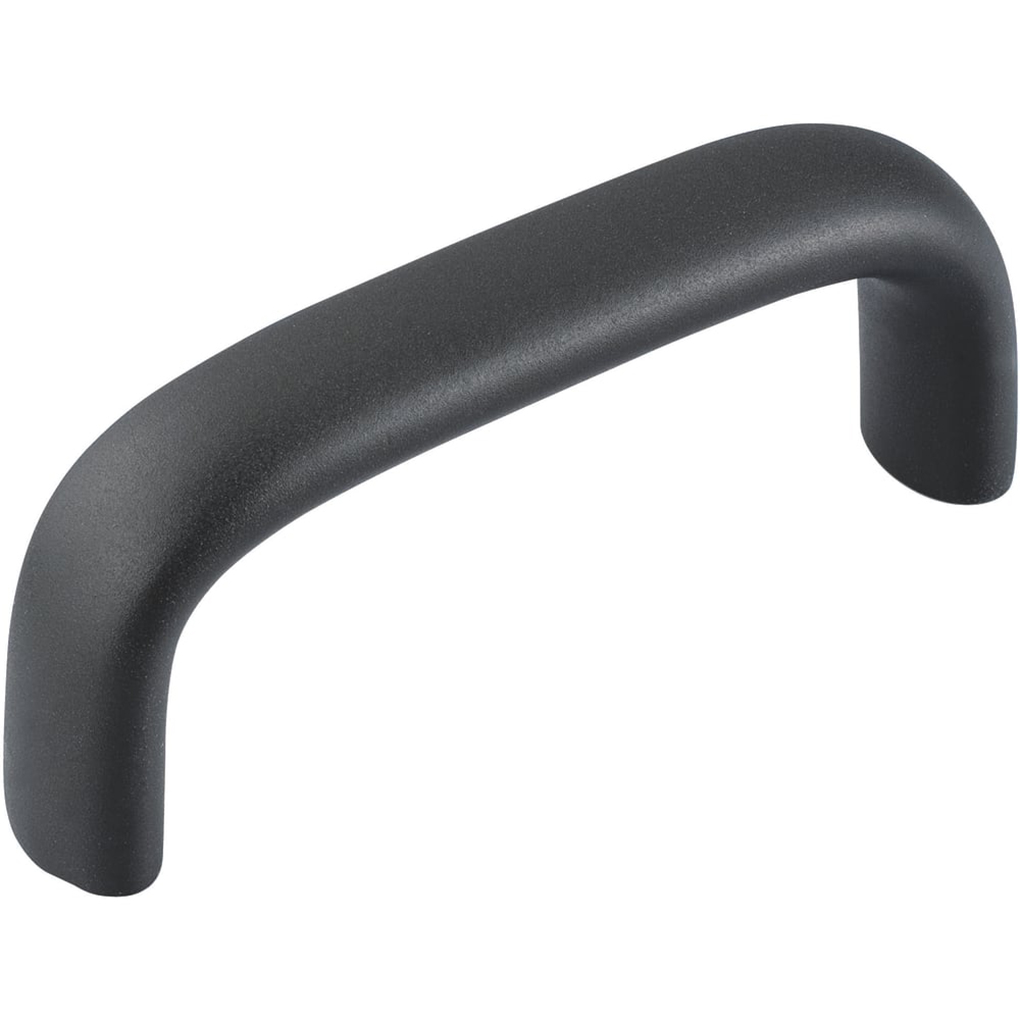 Tay Nắm Cửa Chữ U Hợp Kim Nhôm Sơn Tĩnh Điện Đen Nhám W 26 mm x L 350 mm (UABR26-350)