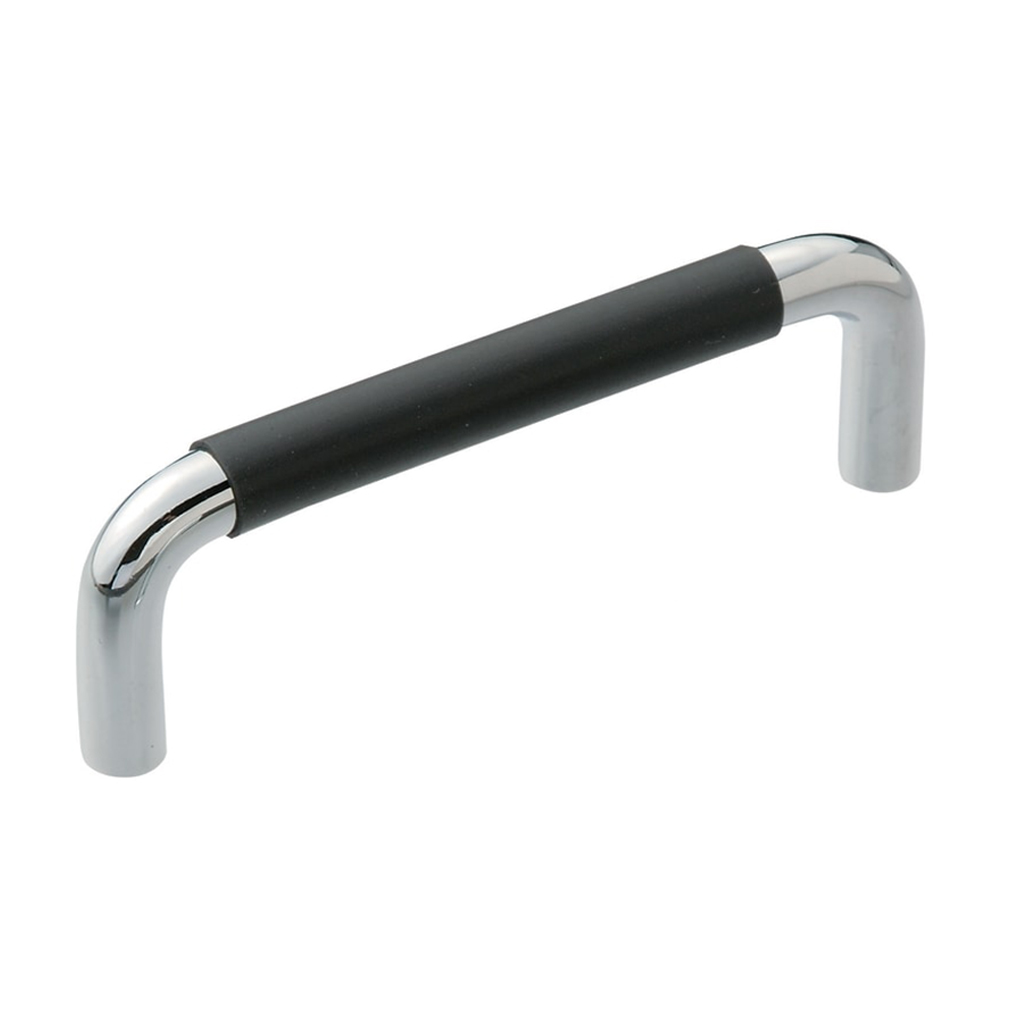 Tay Nắm Cửa Chữ U Inox 304 Đánh Bóng Phủ Cao Su Phi 12 mm x L 188 mm (UWANSL12-188-40)