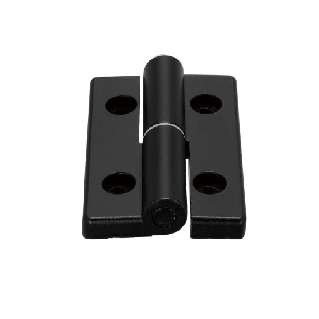 Bản Lề Tháo Rời Trái Nhôm Hợp Kim Sơn Tĩnh Điện Màu Đen (HHPNLK-B8-45) L 80 mm