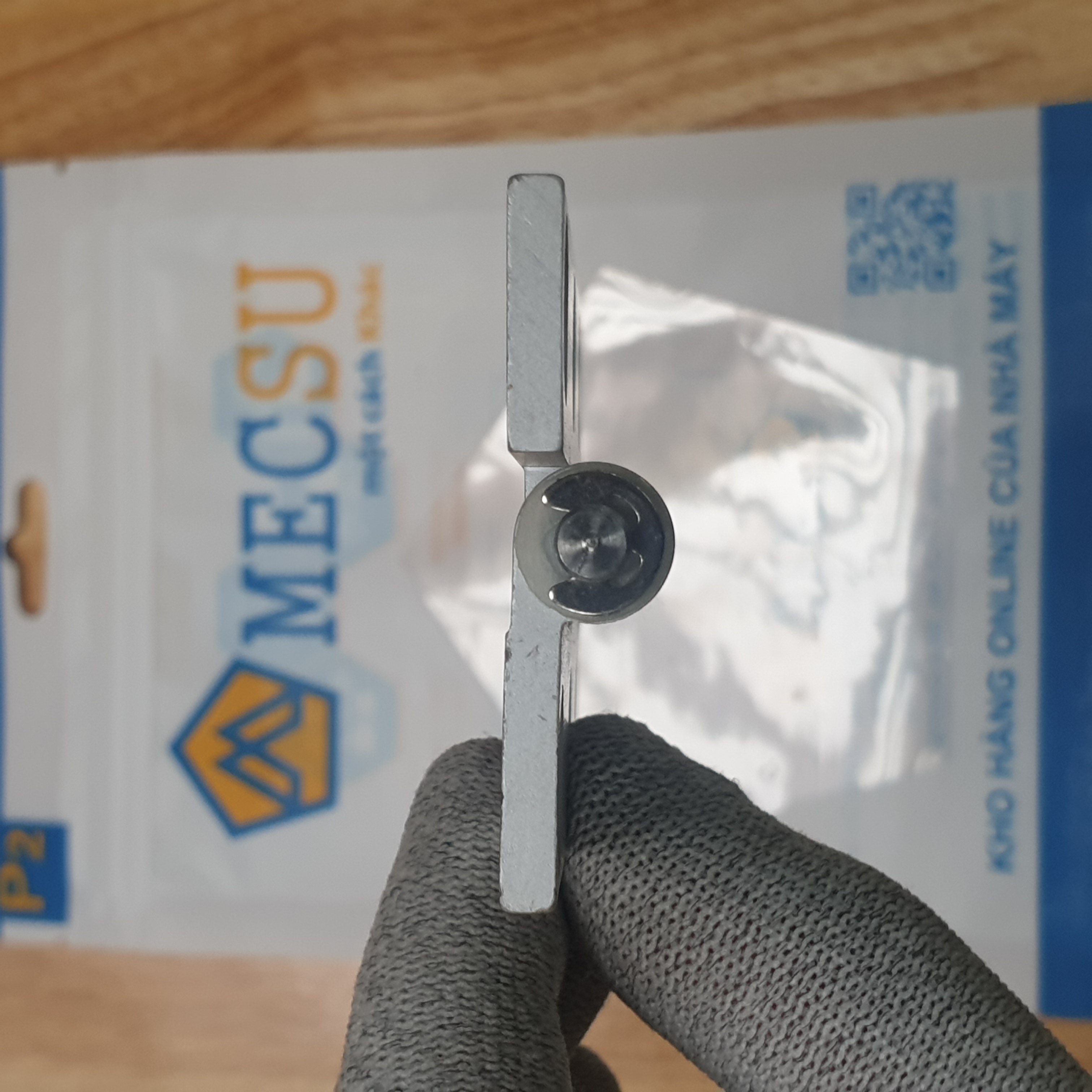 Alternative view of Bản Lề Lá Nhôm Hợp Kim Mạ Anodized Trắng (HHPSNL8-45) L 113 mm