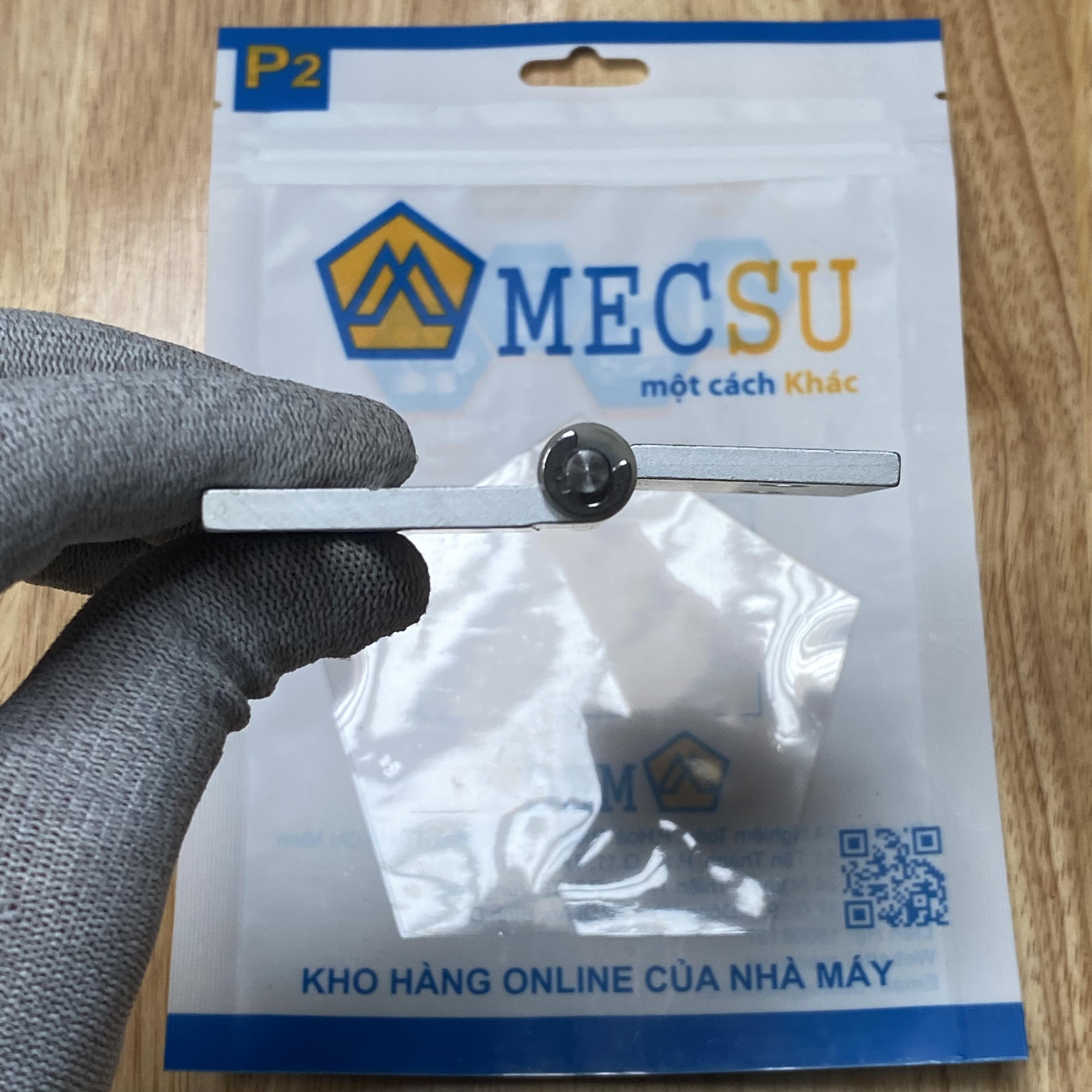 Alternative view of Bản Lề Phải Tháo Rời Nhôm Hợp Kim Mạ Anodized Trắng (HHPFRN6) L 40 mm