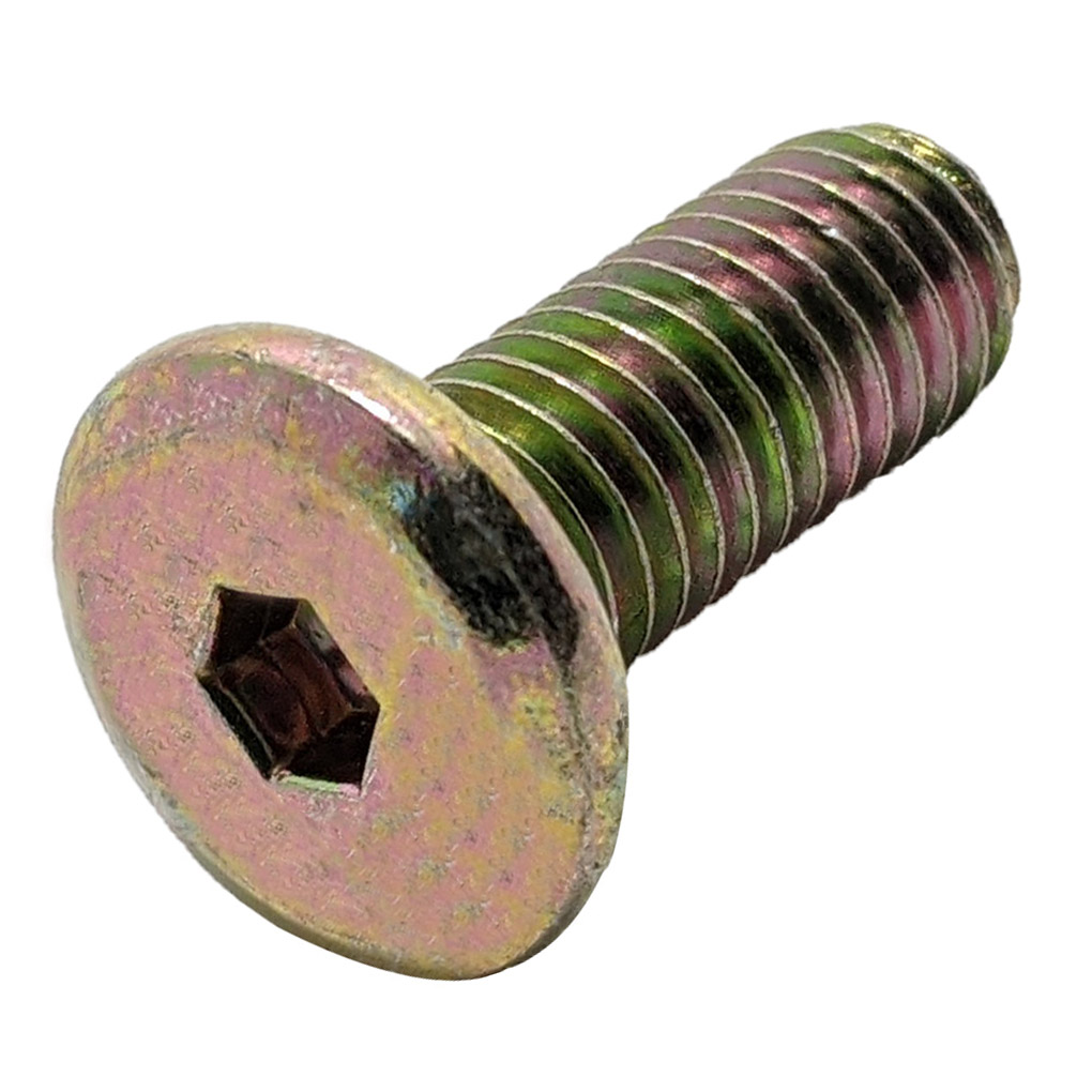 Lục Giác Chìm Đầu Dẹp Thép Mạ Kẽm 7 Màu M6x80 (25Cái/Bịch)