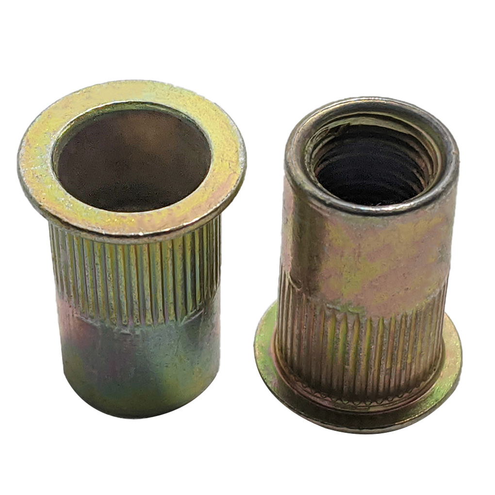 Tán Rút (Nutsert) Thép Mạ Kẽm 7 Màu M10x21 (10Cái/Bịch)