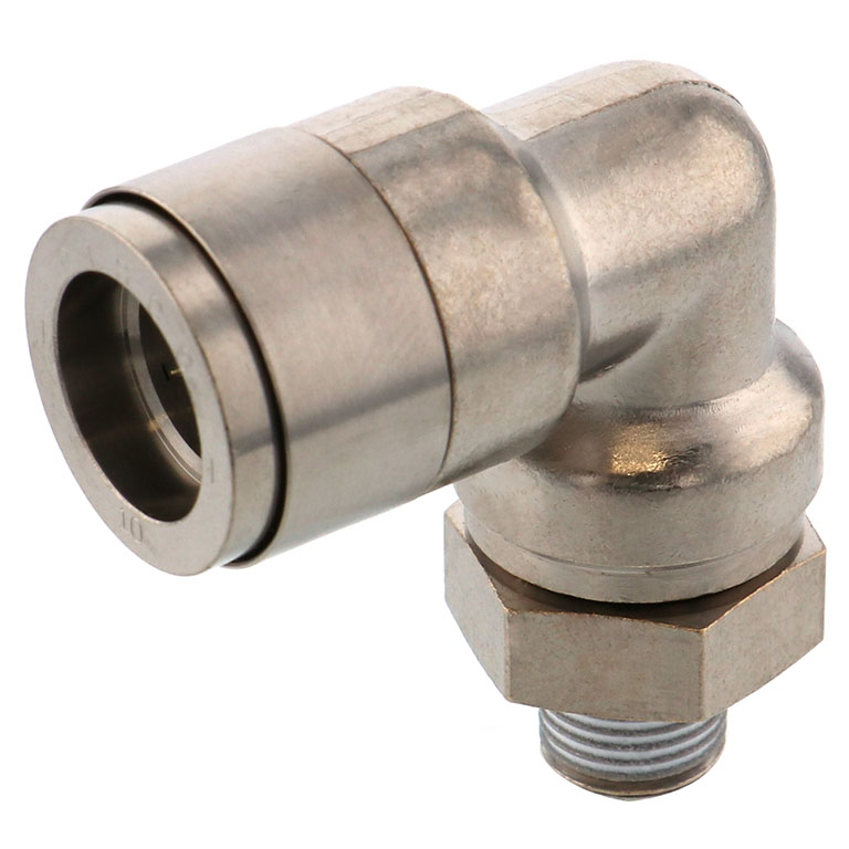 Đầu Nối Nhanh Khí Nén Dạng Cong 90° Ren Ngoài Pisco KL12-03-F