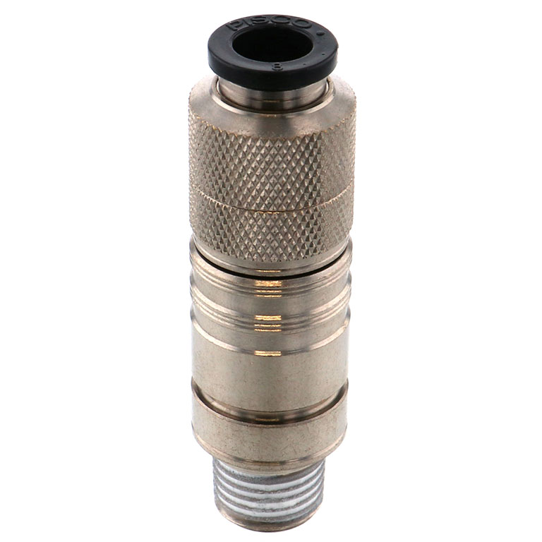 Bộ Đầu Nối Nhanh Ống Dẫn Điều Khiển Nhiệt Độ Khuôn Đúc Dạng Thẳng, Có Van Tự Ngắt Pisco ASC10-802