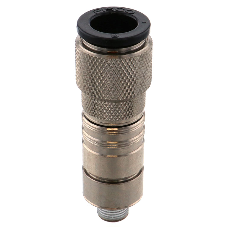 Bộ Đầu Nối Nhanh Ống Dẫn Điều Khiển Nhiệt Độ Khuôn Đúc Dạng Thẳng, Có Van Tự Ngắt Pisco ASC10-1201