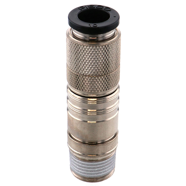 Bộ Đầu Nối Nhanh Ống Dẫn Điều Khiển Nhiệt Độ Khuôn Đúc Dạng Thẳng, Có Van Tự Ngắt Pisco ASC10-1003