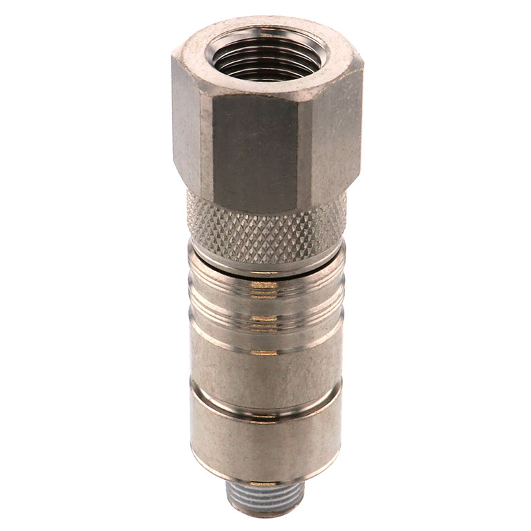 Bộ Đầu Nối Nhanh Ống Dẫn Điều Khiển Nhiệt Độ Khuôn Đúc Dạng Thẳng Ren Trong, Có Van Tự Ngắt Pisco ASC10-02F01