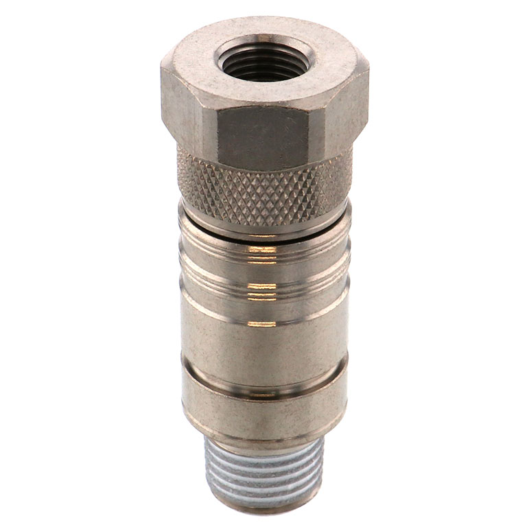 Bộ Đầu Nối Nhanh Ống Dẫn Điều Khiển Nhiệt Độ Khuôn Đúc Dạng Thẳng Ren Trong, Có Van Tự Ngắt Pisco ASC10-01F02