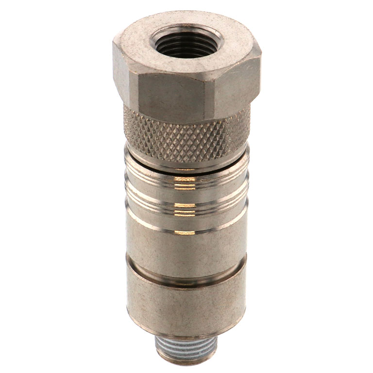 Bộ Đầu Nối Nhanh Ống Dẫn Điều Khiển Nhiệt Độ Khuôn Đúc Dạng Thẳng Ren Trong, Có Van Tự Ngắt Pisco ASC10-01F01