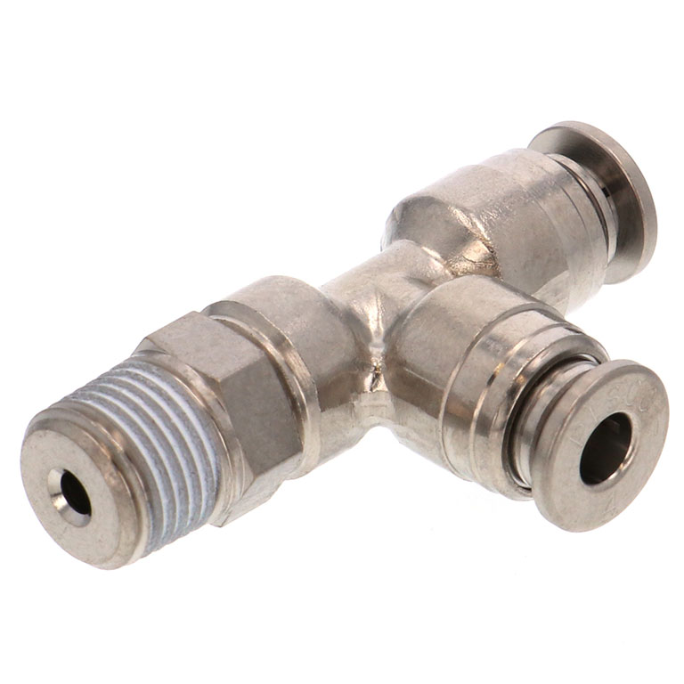 Đầu Nối Nhanh Khí Nén Dạng Chữ T Ren Ngoài Pisco KD12-03-1