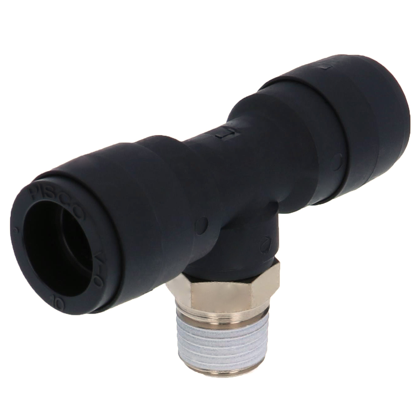 Đầu Nối Nhanh Khí Nén Dạng Chữ T Ren Ngoài Pisco PB12-02V-0