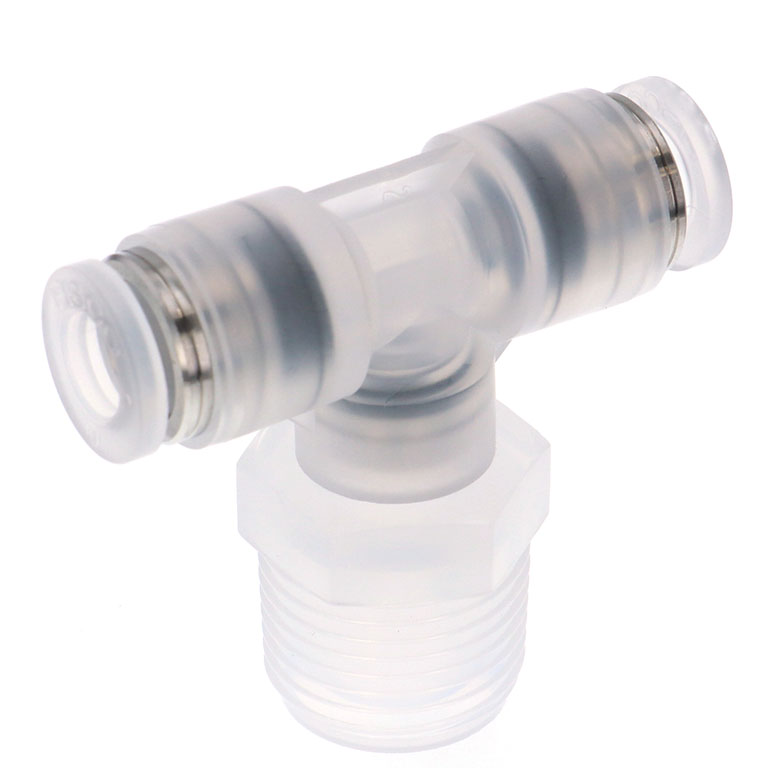 Đầu Nối Nhanh Khí Nén Dạng Chữ T Ren Ngoài Pisco SPPB8-01