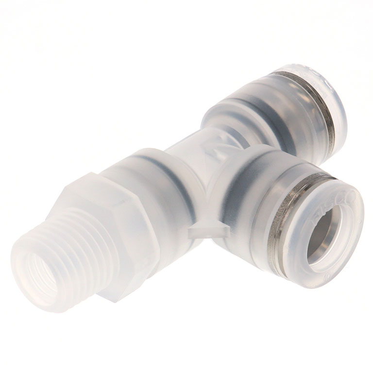 Đầu Nối Nhanh Khí Nén Dạng Chữ T Ren Ngoài Pisco SPPD8-02