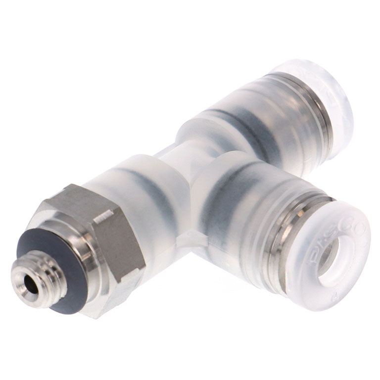 Đầu Nối Nhanh Khí Nén Dạng Chữ T Ren Ngoài Pisco SPPD4-M5SP