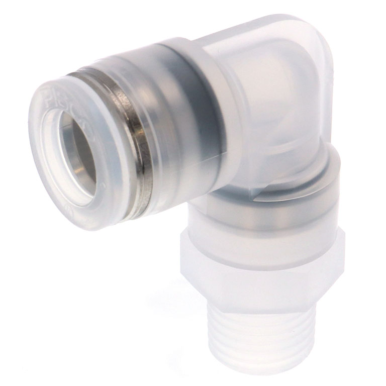 Đầu Nối Nhanh Khí Nén Dạng Cong 90° Ren Ngoài Pisco SPPL12-03