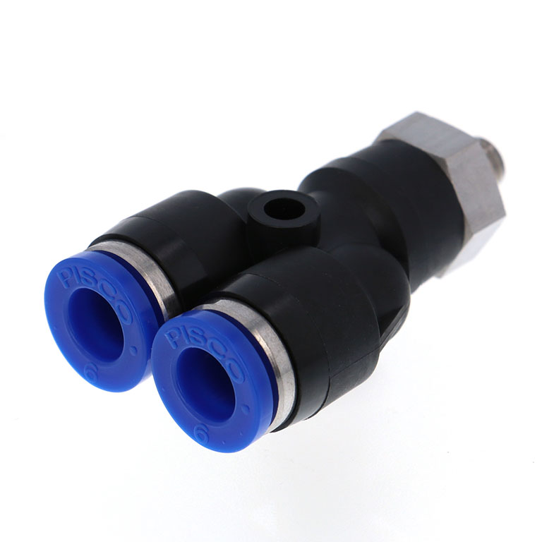 Đầu Nối Nhanh Khí Nén Dạng Chữ Y Ren Ngoài Pisco SPX6-M6