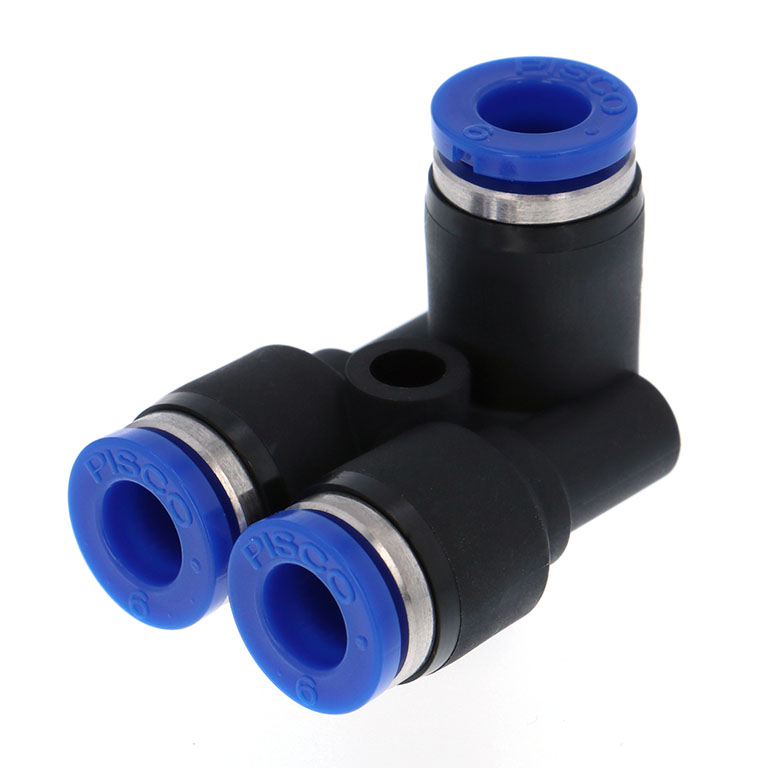 Đầu Nối Nhanh Khí Nén Ba Ngã Cong 90° Pisco SPAU4