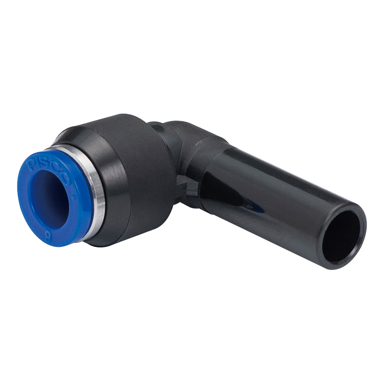 Đầu Nối Nhanh Khí Nén Giữa Ống Khí Và Fitting Dạng Nối Giảm Cong 90° Pisco SPLGJ8-4