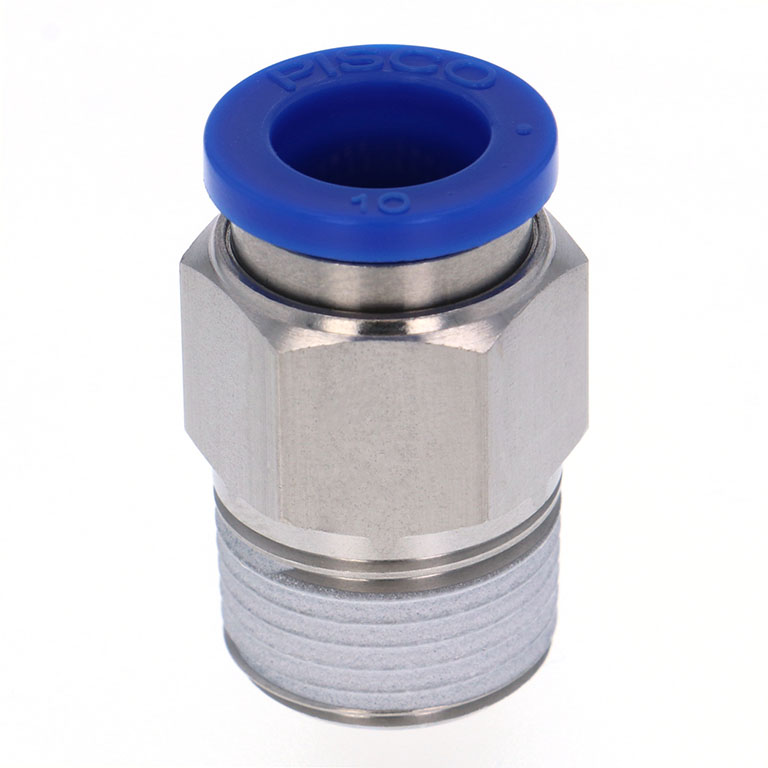 Đầu Nối Nhanh Khí Nén Dạng Thẳng Thân Lục Giác Ren Ngoài Pisco SPC10-03-UC