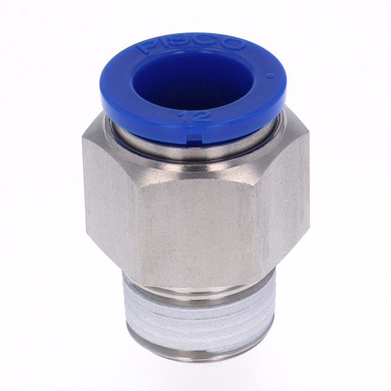 Đầu Nối Nhanh Khí Nén Dạng Thẳng Thân Lục Giác Ren Ngoài Pisco SPC12-03