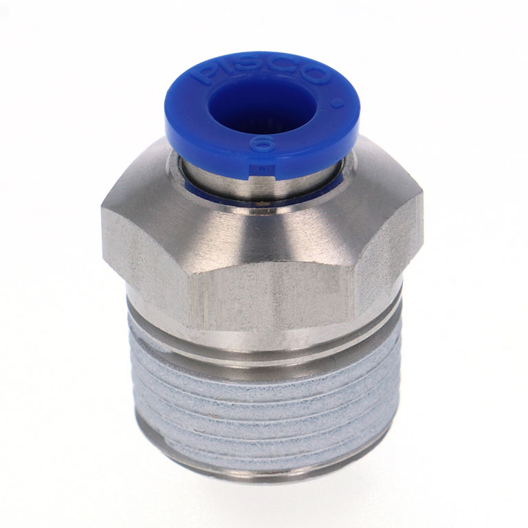 Đầu Nối Nhanh Khí Nén Dạng Thẳng Thân Lục Giác Ren Ngoài Pisco SPC6-03