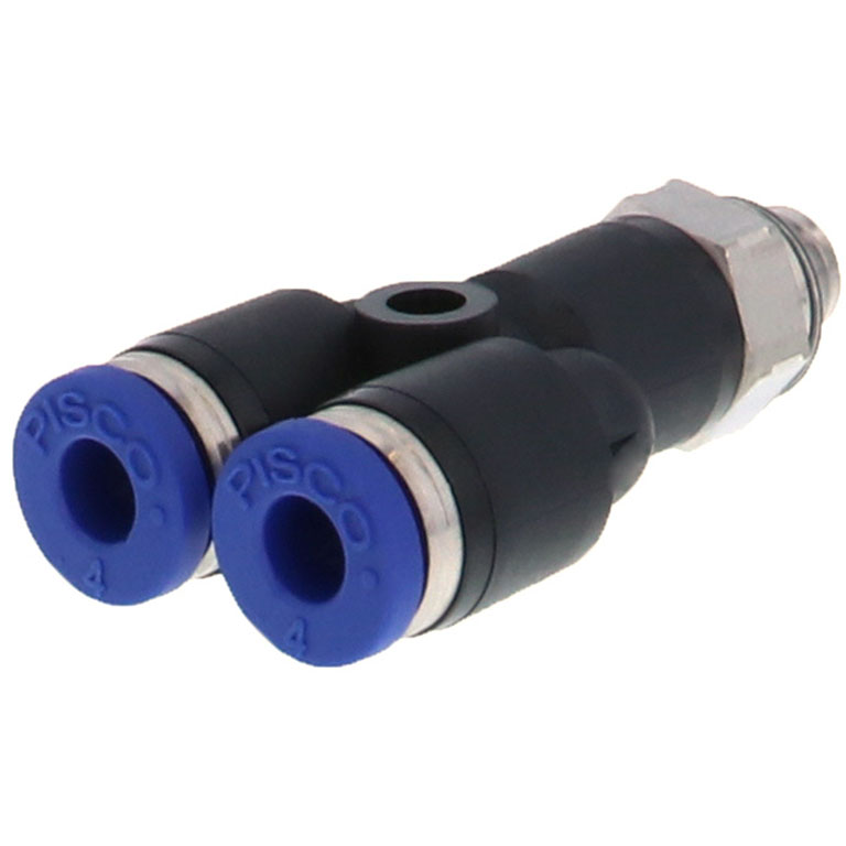 Đầu Nối Nhanh Khí Nén Dạng Chữ Y Ren Ngoài Pisco PX4-M6SUS