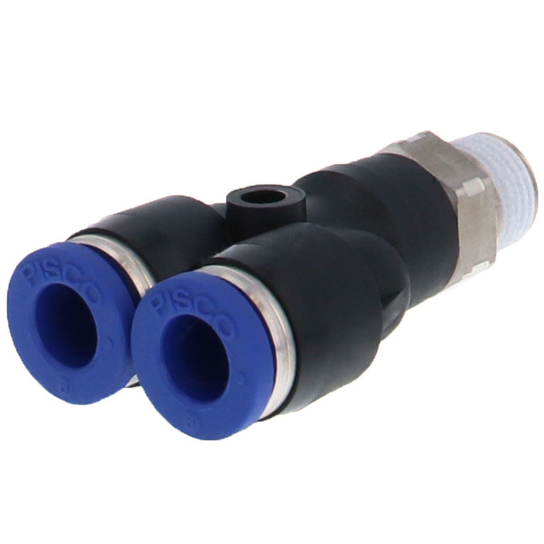 Đầu Nối Nhanh Khí Nén Dạng Chữ Y Ren Ngoài Pisco PX6-01SUS