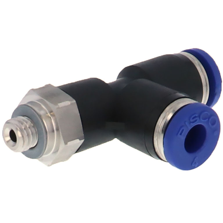 Đầu Nối Nhanh Khí Nén Dạng Chữ T Ren Ngoài Pisco PD6-M6SUS