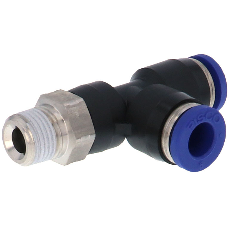 Đầu Nối Nhanh Khí Nén Dạng Chữ T Ren Ngoài Pisco PD12-04SUS