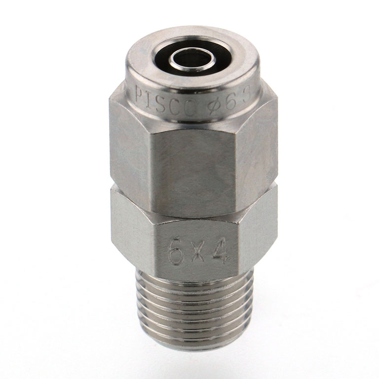 Đầu Ngạnh Nối Ống Có Đai Ốc Xiết Dạng Thẳng Thân Lục Giác Ren Ngoài Pisco NSC1080-03