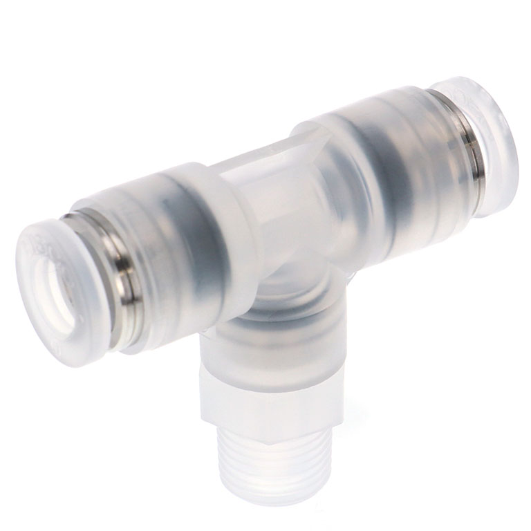 Đầu Nối Nhanh Khí Nén Dạng Chữ T Ren Ngoài Pisco PPB10-02-TP