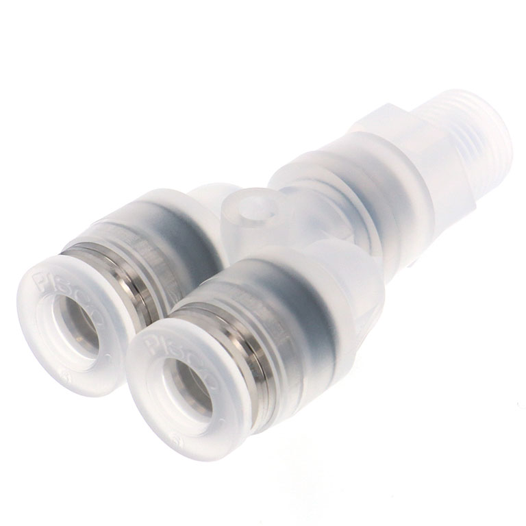 Đầu Nối Nhanh Khí Nén Dạng Chữ Y Ren Ngoài Pisco PPX4-01-F