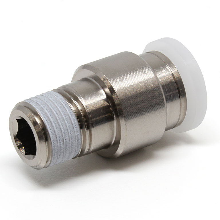 Đầu Nối Nhanh Khí Nén Dạng Thẳng Ren Ngoài Pisco POC1/4-U10U