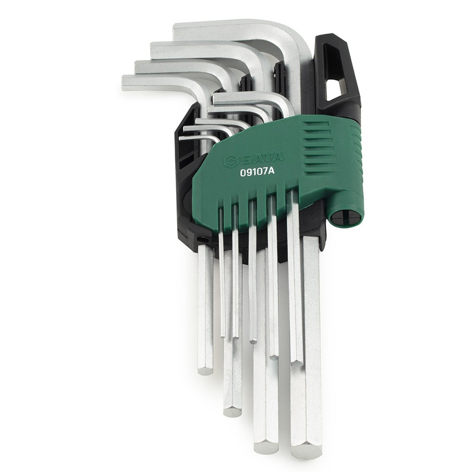 Bộ Cây Vặn Lục Giác Loại Dài 9 Chi Tiết - Hệ Mét SATA 09107A