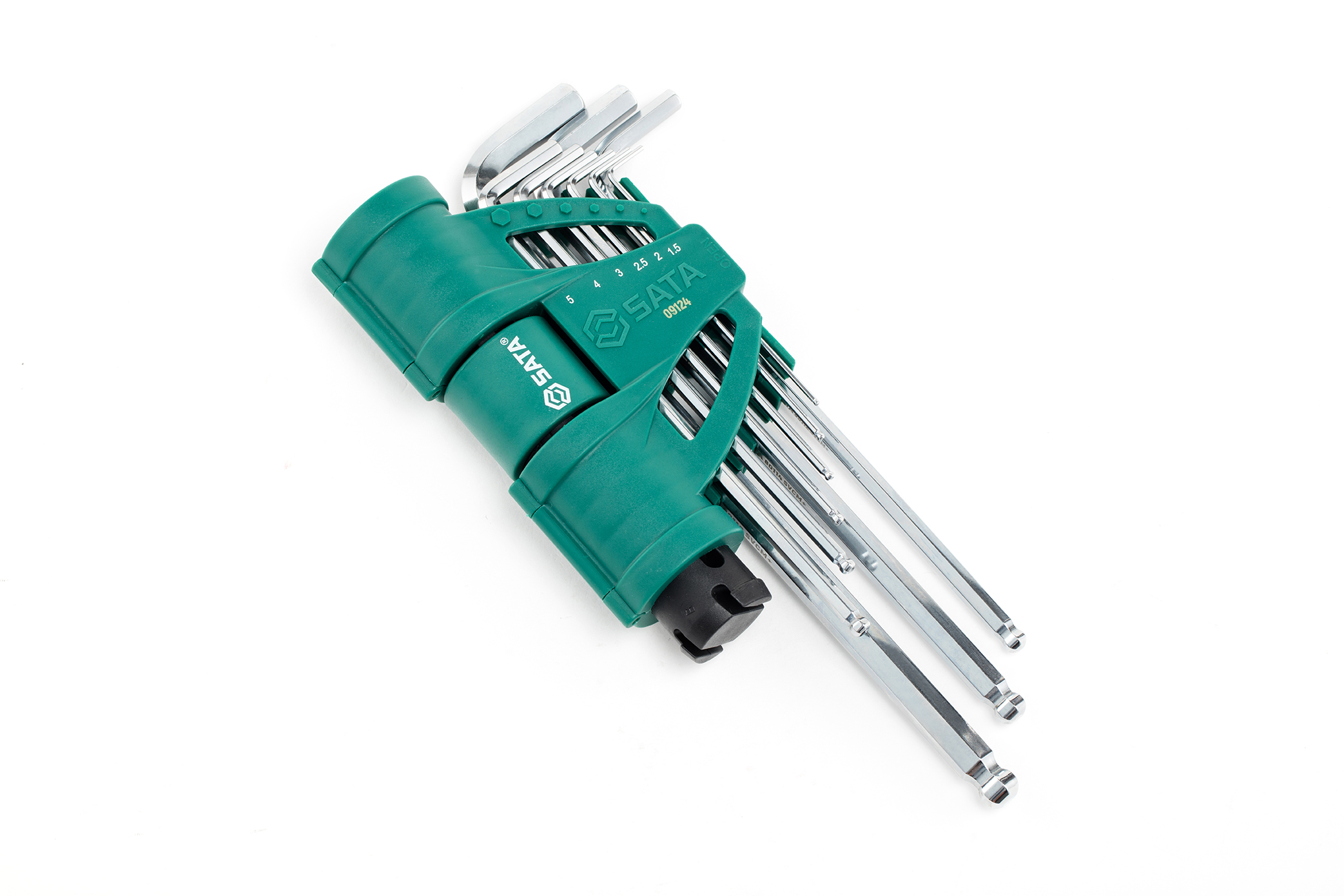 Bộ Cây Vặn Lục Giác Đầu Bi Loại Dài 9 Chi Tiết - Hệ Mét SATA 09124 - Ảnh 9