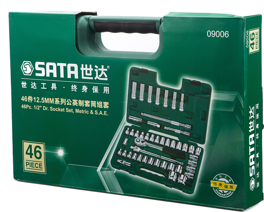 Bộ Đầu Tuýp 46 Chi Tiết 1/2 inch - Hệ MéT SATA 09006 - Ảnh 5