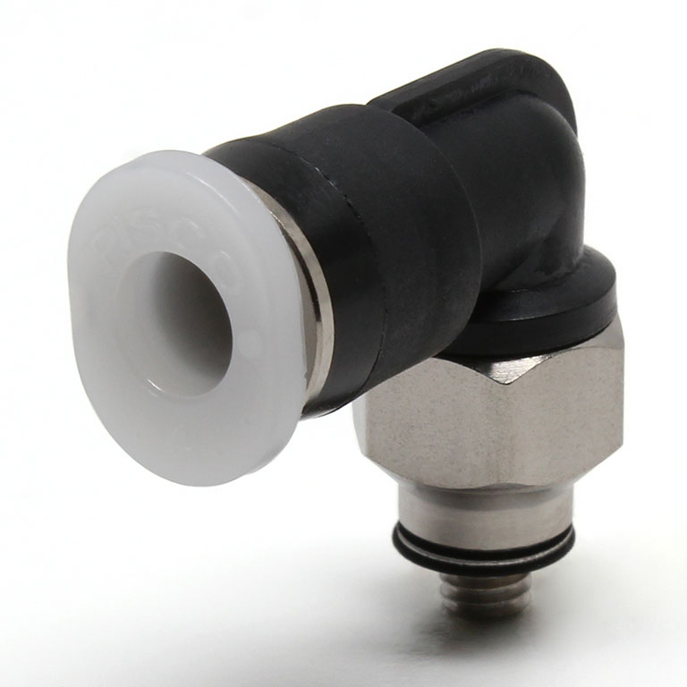 Đầu Nối Nhanh Khí Nén Dạng Cong 90° Ren Ngoài Pisco PL5/32-M3M