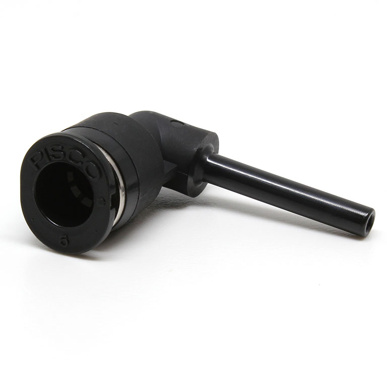 Đầu Nối Nhanh Khí Nén Giữa Ống Khí Và Fitting Dạng Nối Giảm Cong 90° Pisco PLGJ3-6MW
