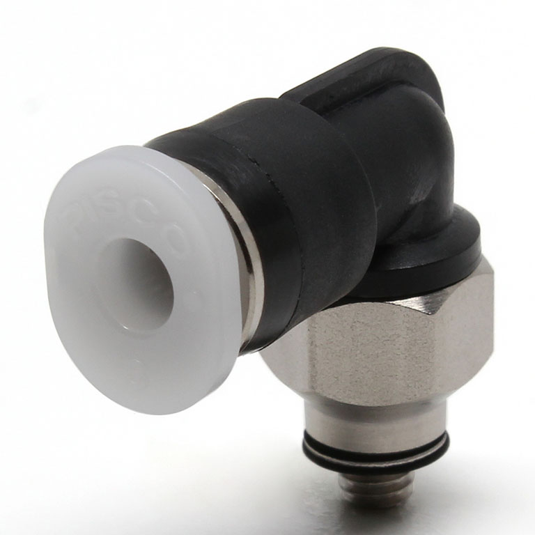 Đầu Nối Nhanh Khí Nén Dạng Cong 90° Ren Ngoài Pisco PL1/8-M3MW