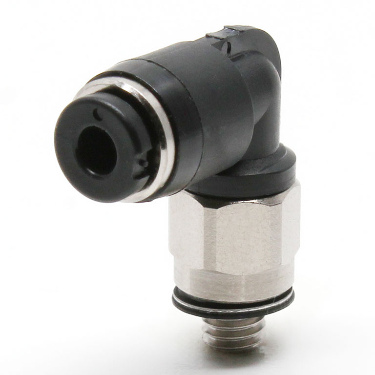 Đầu Nối Nhanh Khí Nén Dạng Cong 90° Ren Ngoài Pisco PL180-M3MW-C