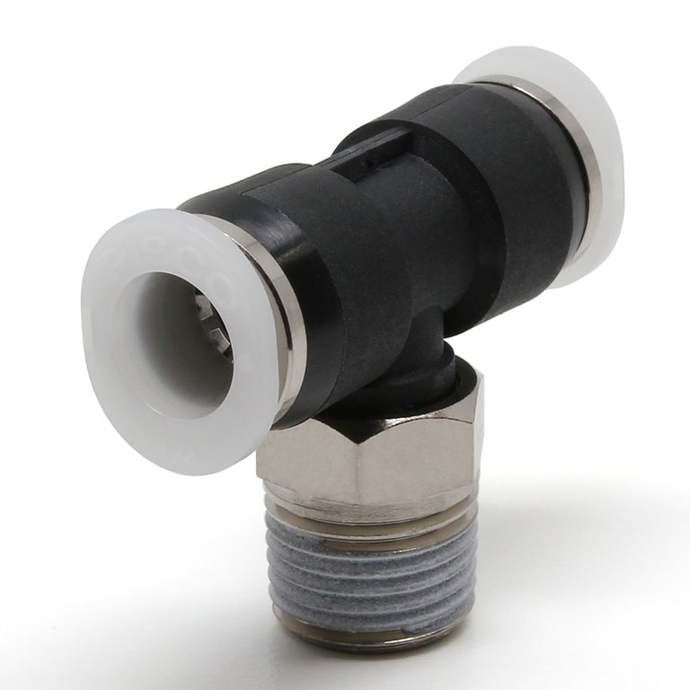 Đầu Nối Nhanh Khí Nén Dạng Chữ T Ren Ngoài Pisco PB1/4-N0MU