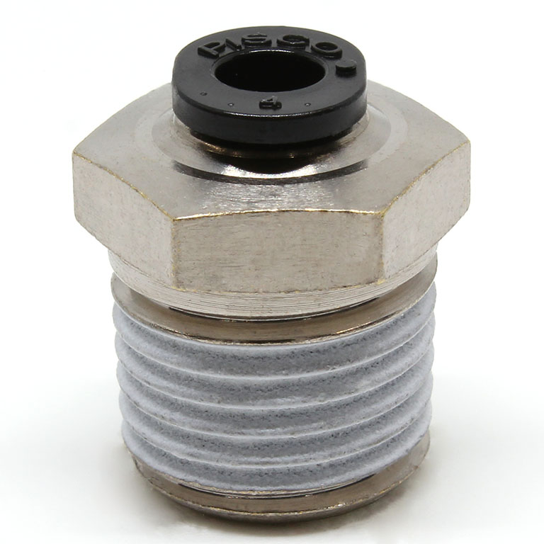 Đầu Nối Nhanh Khí Nén Dạng Thẳng Thân Lục Giác Ren Ngoài Pisco PC4-02M-C